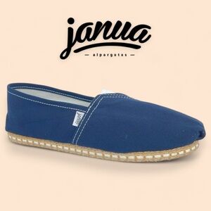 Janua Alpargatas Blue Mens Espadrilles Slip-On Shoes Comfy & Light